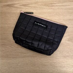 MAC Quilted Black Cosmetic Bag